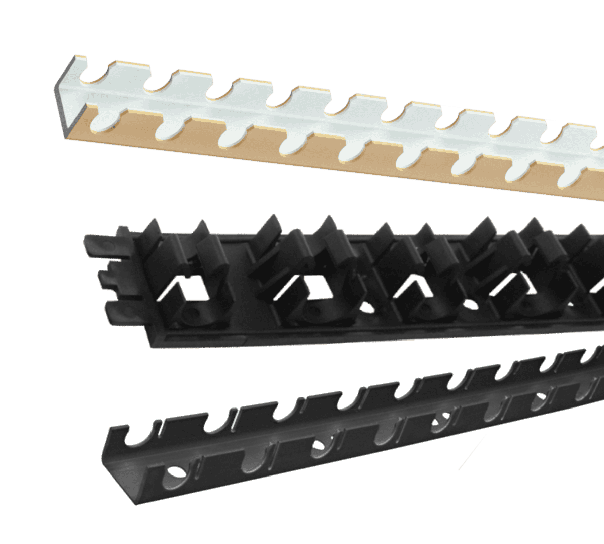 KAN-therm - система Rail - профили для монтажа труб для поверхностного отопления
